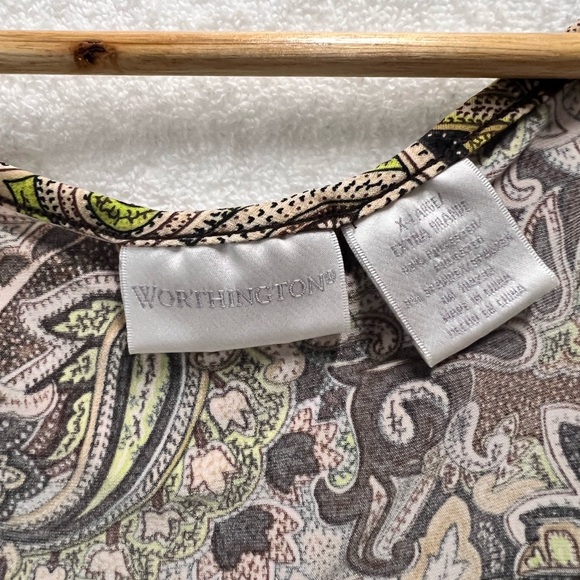 Worthington Women’s V Neck Sleeveless Tank Top Size XL - Picture 2 of 3